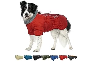 Zipper Warm Dog Coats for Large Dogs