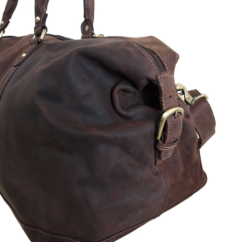 Shalimar Kilmore Reisetasche aus geöltem Leder im Vintage-Stil, 65 x 23 x 29 cm