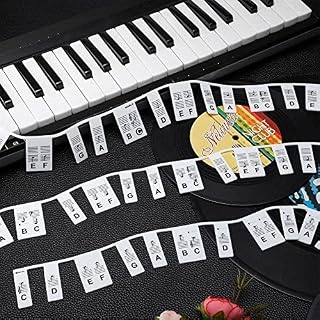 NAUXIU Autocollants amovibles pour clavier de piano 61 touches 88 touches G6I9 - Les Beatles, Paul McCartney, John Lennon, RIngo Starr, George Harrison NAUXIU Autocollants amovibles pour clavier de piano 61 touches 88 touches G6I9 – Image 7
