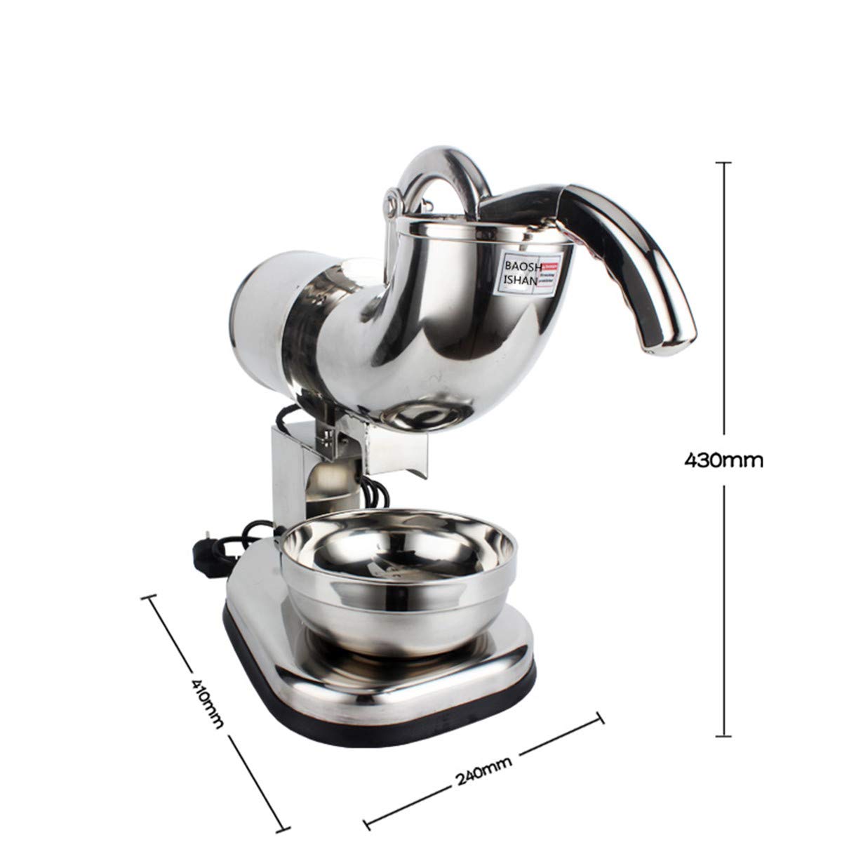 Amazon.co.jp: BAOSHISHANかき氷り機 アイスクラッシャー業務用 電動