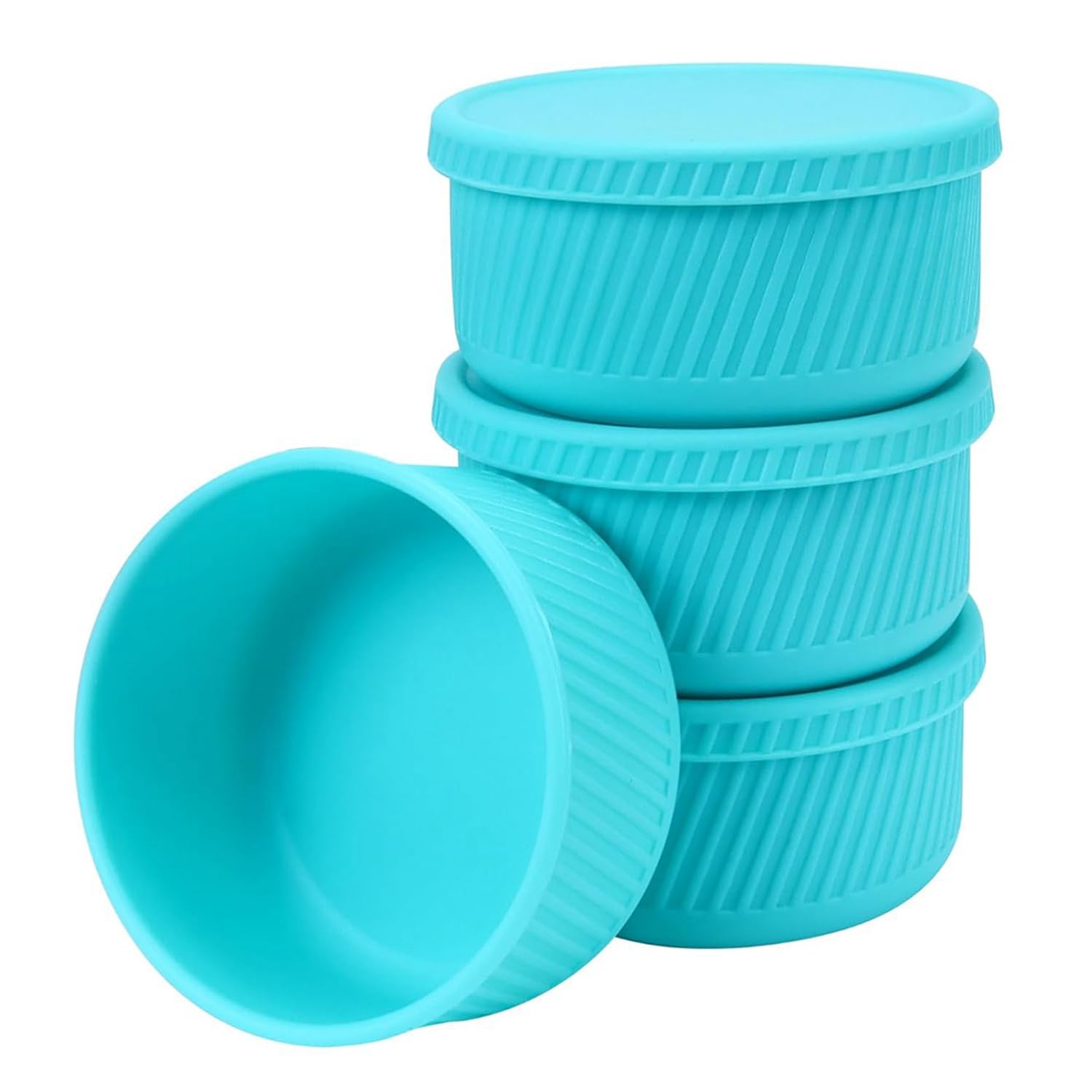 CTRLZS 4 Piece Air Fryer Egg Poacher Air Fryer Egg Mould, Ramekins Blue for Air Fryer, Easy to Clean, for Fried Egg Muffin Sandwiches