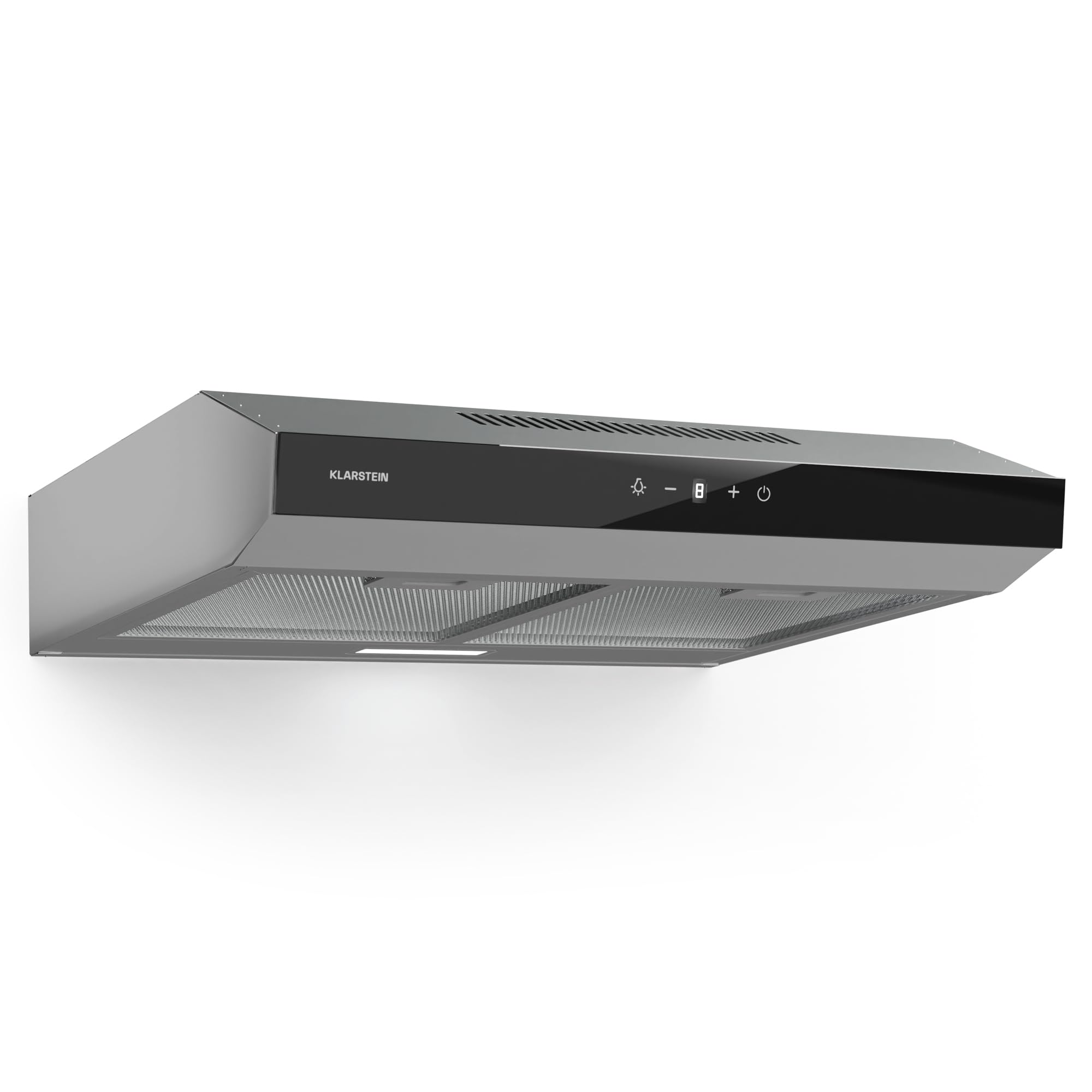 Klarstein Dunstabzugshaube 60cm Abluft Edelstahl 175 m³/h LED Touch-Bedienfeld