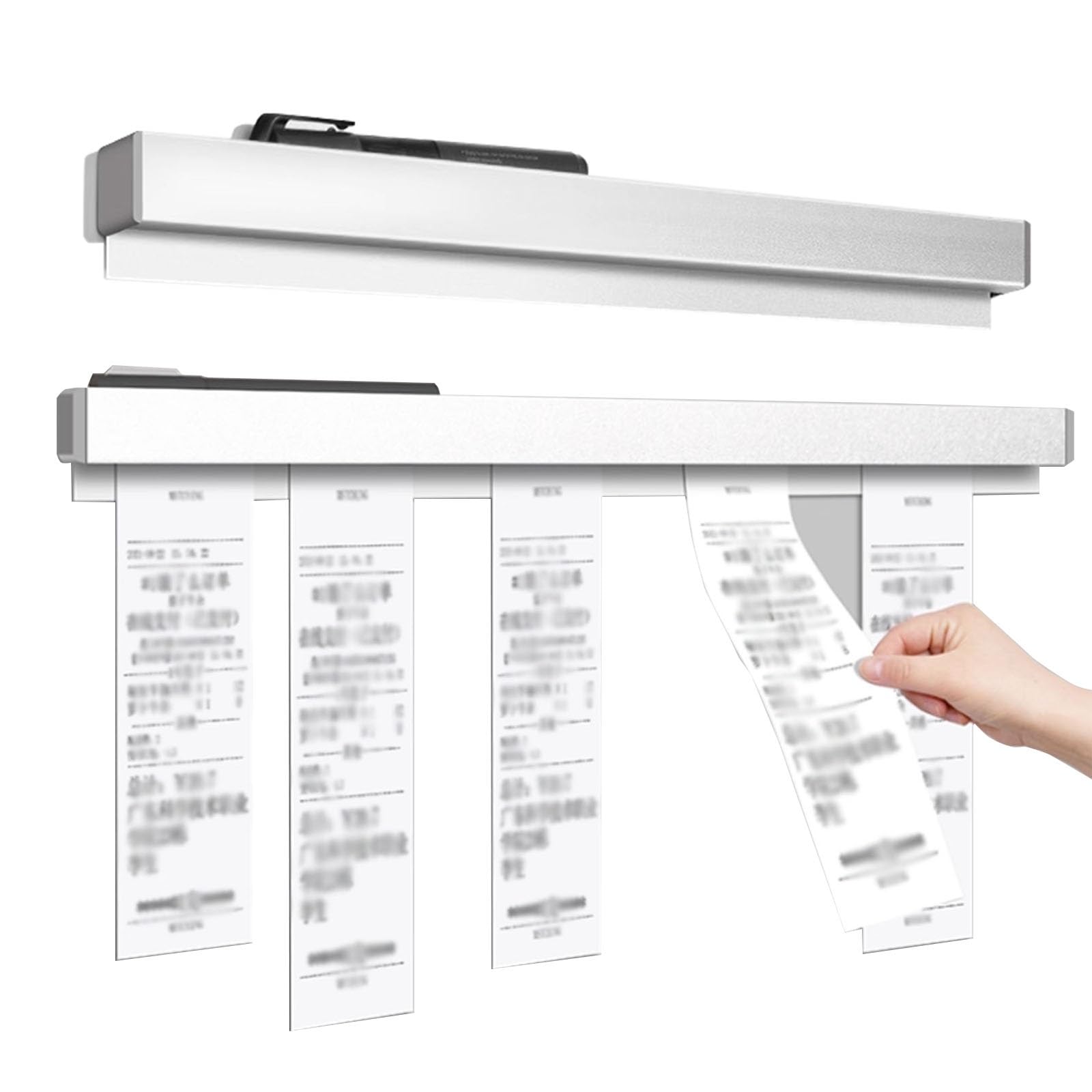 HAIXHX comandas para Restaurante 2 Piezas Porta-Tickets Porta-Recibos para Restaurante Frigorífico, Pinza Magnética 90cm, Expositor De Pedidos para Oficina Fast-Food Tienda Takeaway