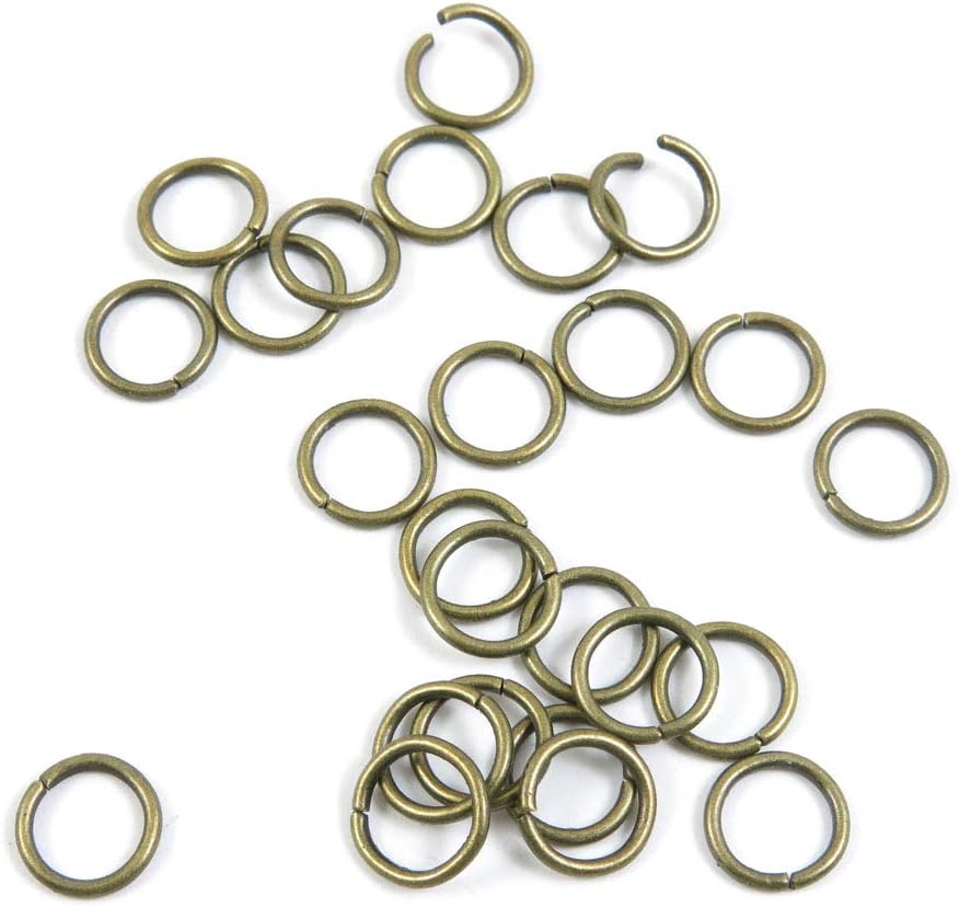 20490 PCS Beading Jewelry Making Charms Finding Jewellery Charme Antique Bronze Plated Craft Crafting I0JB6 Jump Rings 8mm