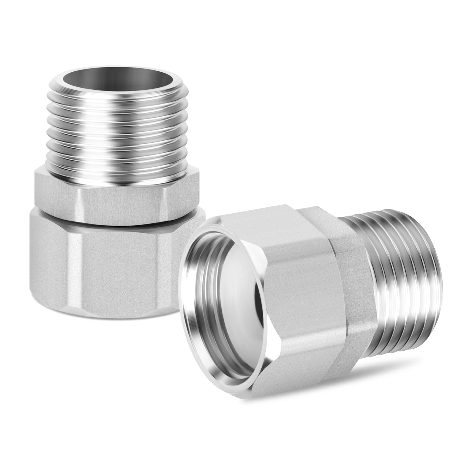 ERGAOBOY 1 piezas de conector en T flexible y móvil de 3 vías, acero inoxidable 304, 1/2" macho BSP, tuerca de unión en T para rociador, válvula angular, brazo de ducha — view 12