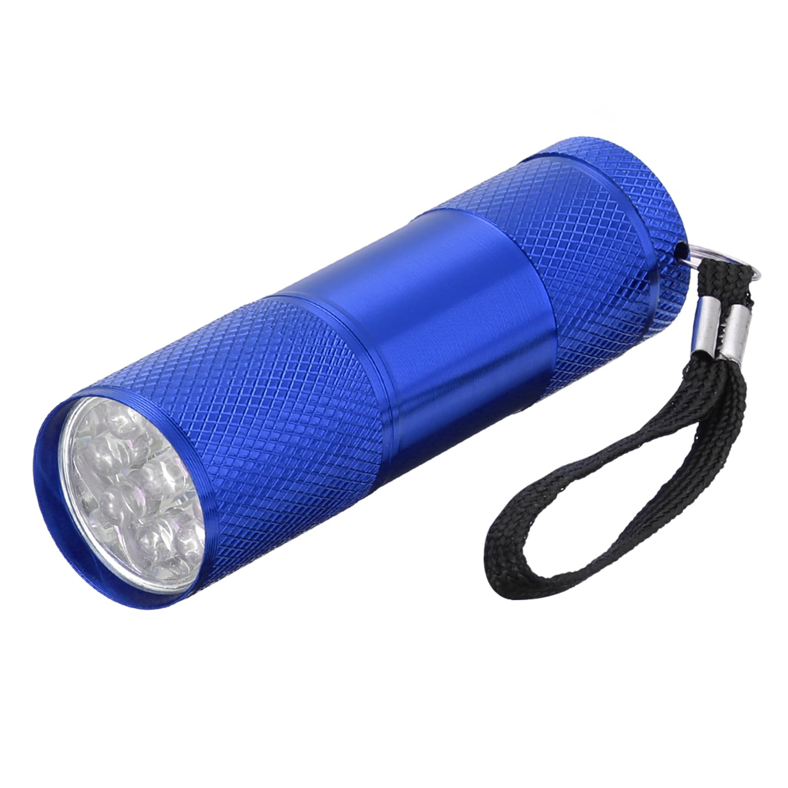 PATIKIL 9 LED Mini Flashlights, Aluminum Pocket Flashlight Torch with Lanyard for Camping Hiking, Outdoor Emergencies, Blue