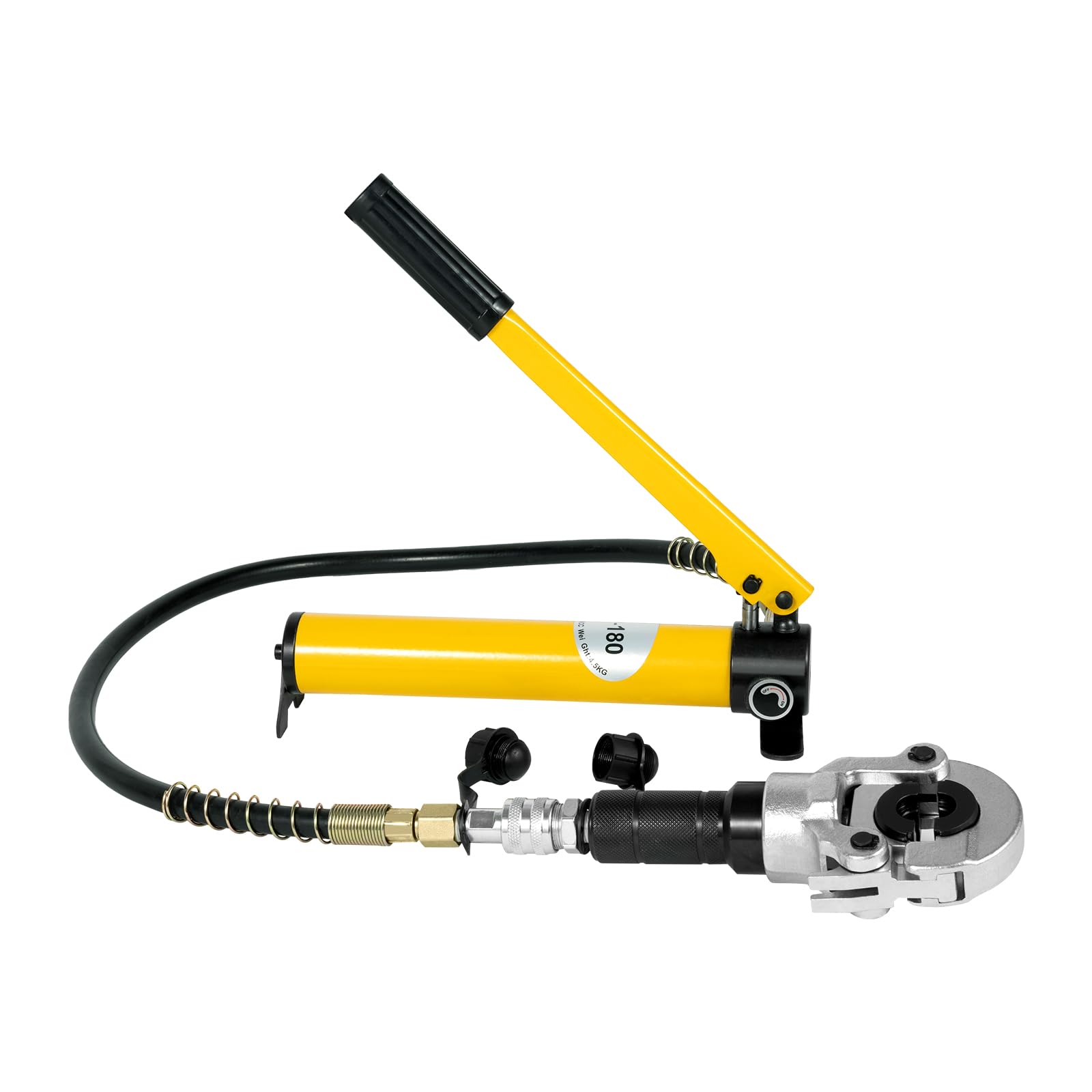 Pinza crimpatrice idraulica 6T, pinza idraulica con 9 inserti di crimpatura 12-32 mm, pinza crimpatrice per capicorda in rame e alluminio