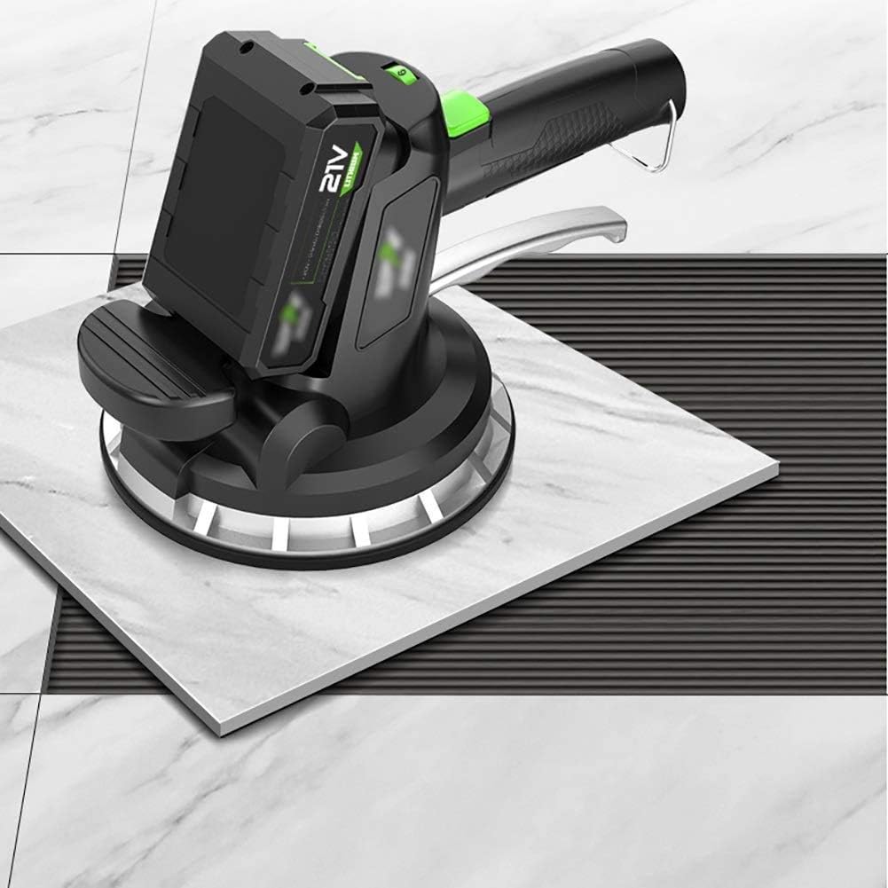 ZQTHL Electric Tiling Machine, Tile Tiler Vibrating Tool - Floor/Wall Tiles - Maximum Adsorption of 320kg - Large Capacity Lithium Battery 21V 15000 MAh (10 Knots),1 Battery : Tools & Home Improvement