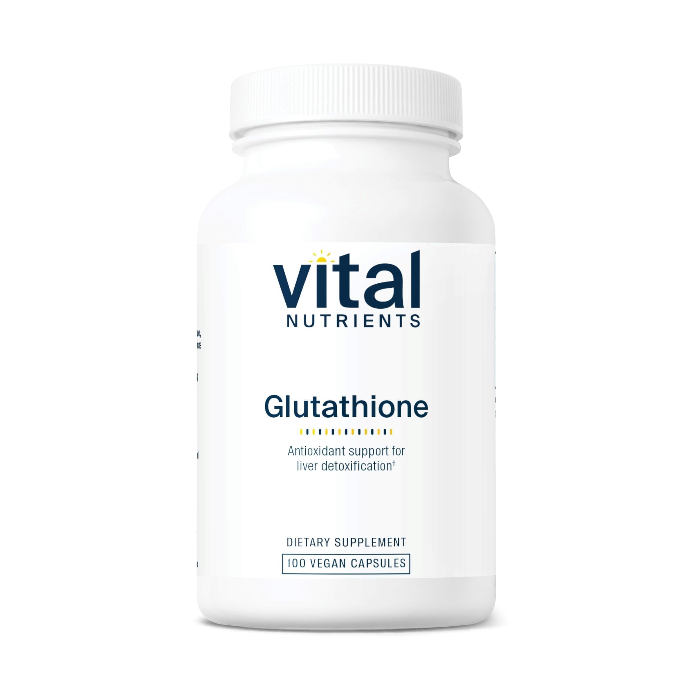 Vital Nutrients Glutathione 400mg | Antioxidant Support for Liver Detox | Vegan Antioxidant Supplement to Promote Liver Health and Liver Detox* | Gluten, Dairy, Soy Free | Non-GMO | 100 Capsules