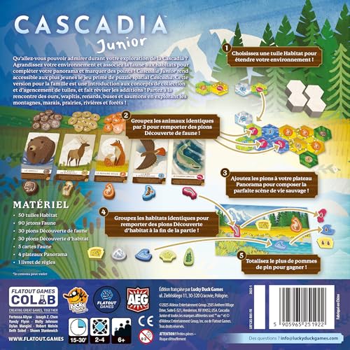 Lucky Duck Games | CASCADIA Paysages | Extension Jeu de Société | Jeu de Stratégie pour Enfants dès | Nouvelles Cartes Décomptes & Tuiles Habitat | 1 à 6 Joueurs | 30 à 45 min | En Français - vue 7