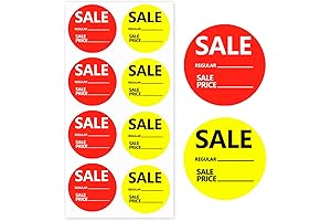 For Sale Stickers - 504 Pack Price Tags for Retail Store