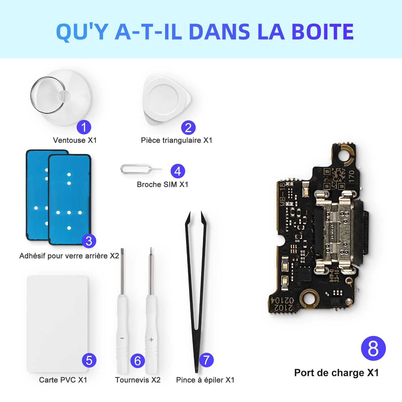 Connecteur De Charge Pour Xiaomi Poco F3 - Pièce De Remplacement Neuve, Générique