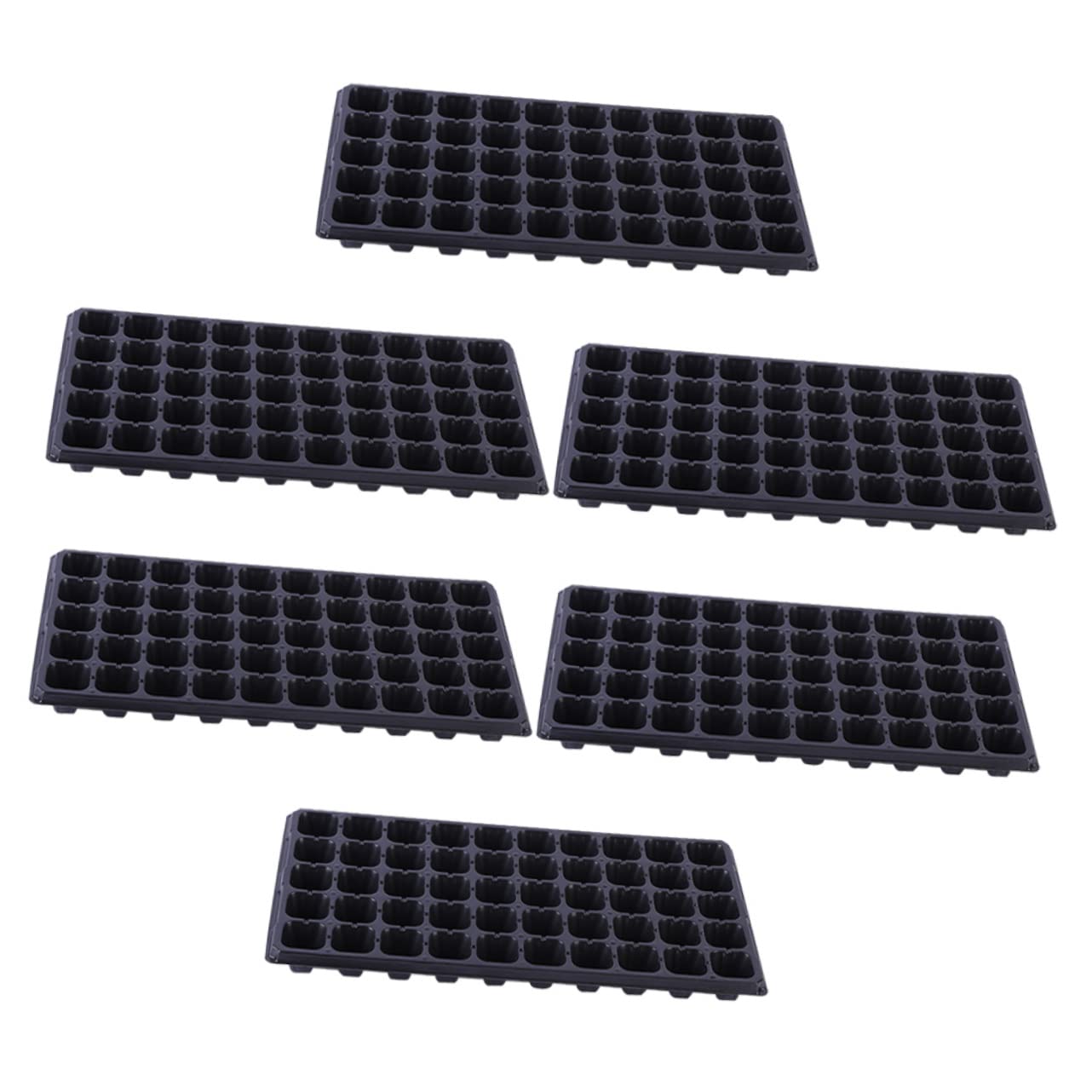6stücke Teilige Pflanzenanzuchtschale Aus Kunststoff Mit Hohlräumen Starter Tray Für Keimlinge Garten Anzuchtschale Gewächshausbehälter Für Mungobohnen Erdnüssen Und