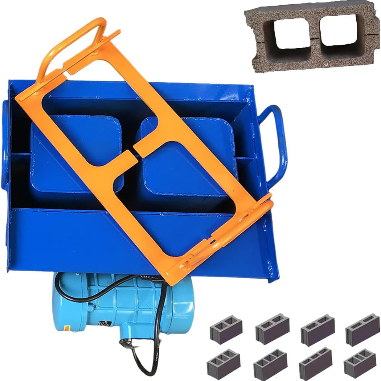Máquina para fabricar bloques de hormigón, formación rápida con alta presión y vibración, ideal para la producción de bloques de cemento y hormigón