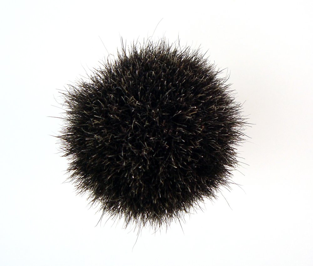 Badger Shaving Brush 100% Pure Black Badger High Density w/ Wood Handle by WSP by Wet Shaving Products