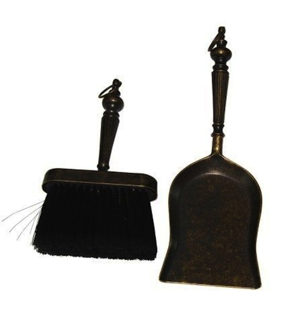 Accessoires de cheminée en laiton brosse et pelle haut de gamme