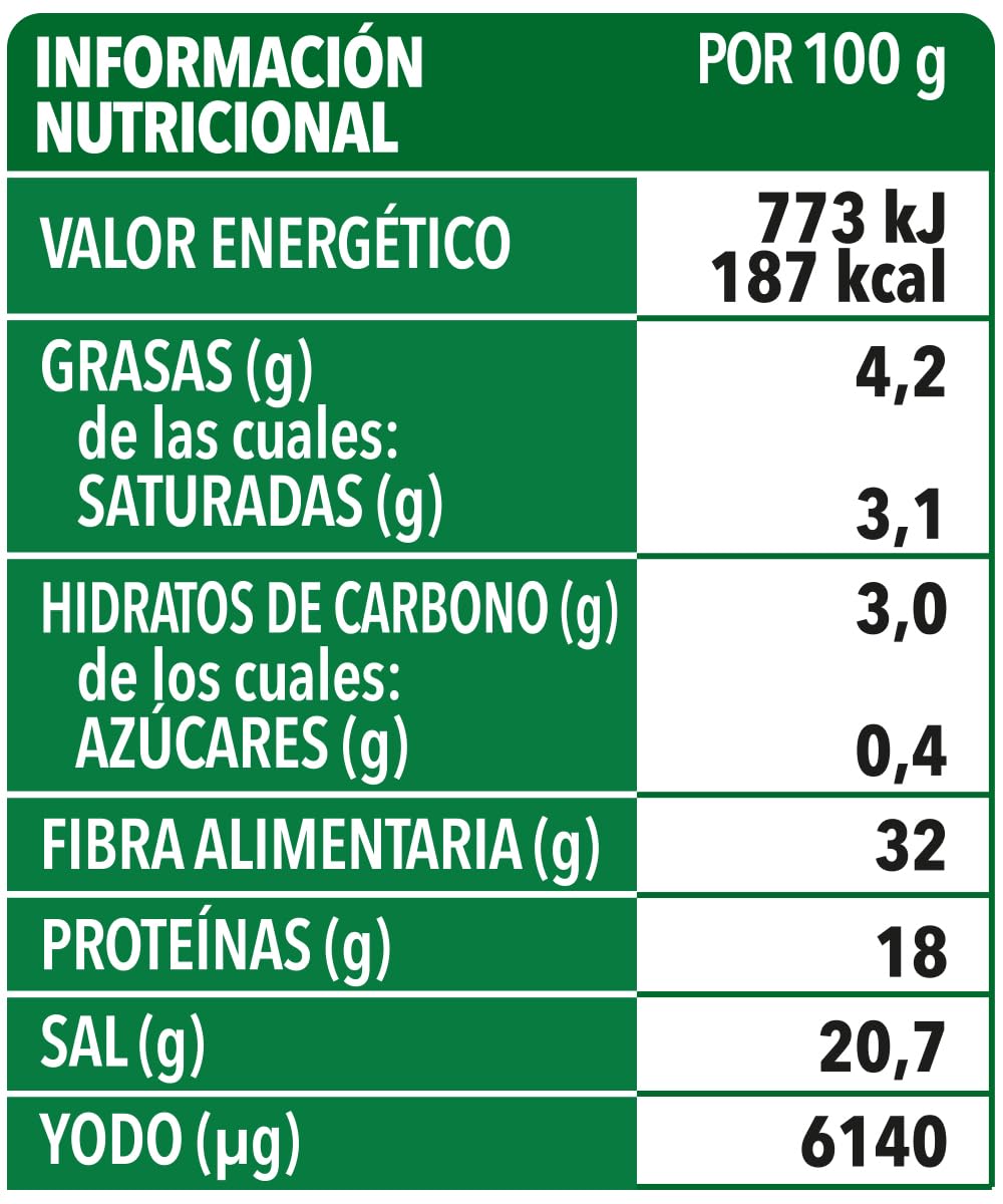 TREVIJANO Alga Wakame Deshidratada 50g Pack de 7 Bolsas - Vegano Sin Gluten