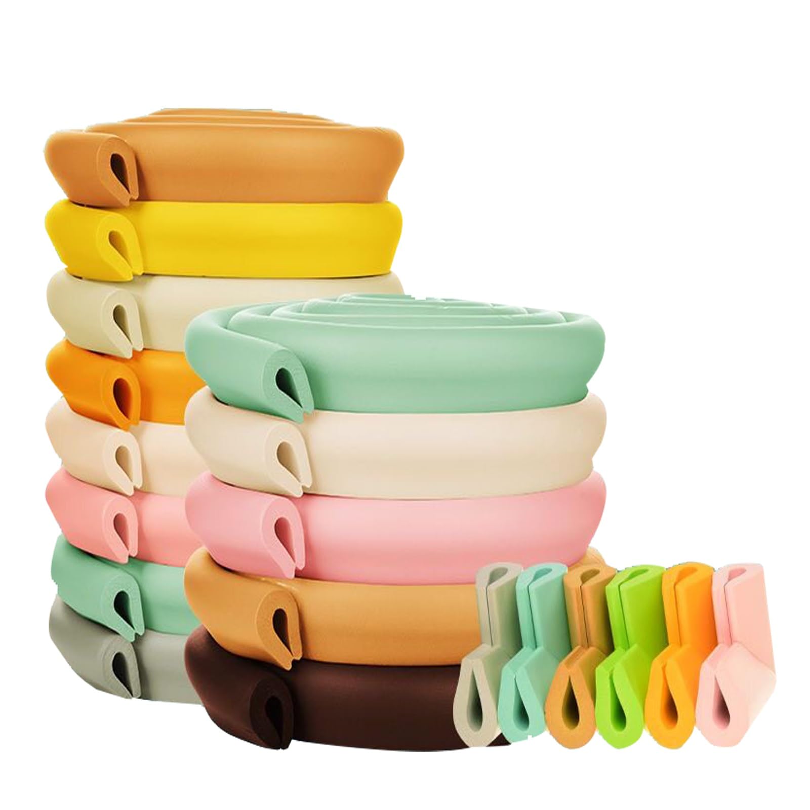 Tira de Parachoques - Protector de Espuma para Esquinas y Bordes Afilados - Protector de Borde de Seguridad en Forma de U y Conjunto de Parachoques de Esquina (2M / Rollo)(Pink,10m/32.8ft)
