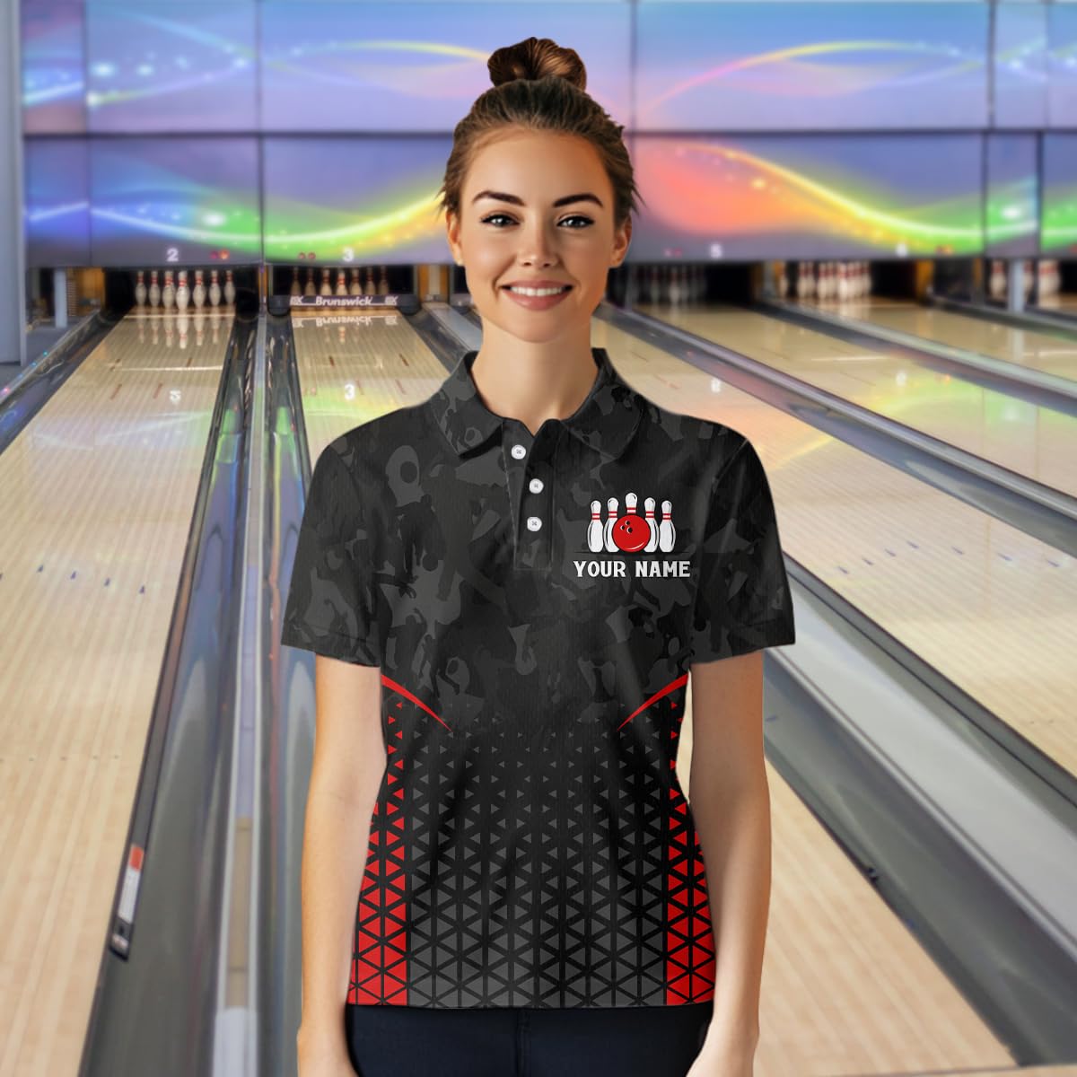 PIONAMZIOZ Bowling Shirt for Men and Women 3D Custom Bowling Jersey Shirts Team Bowling League Polo & Quarter-Zip (US, Alpha, Small, 5X-Large, Regular, Regular, Women Polo)