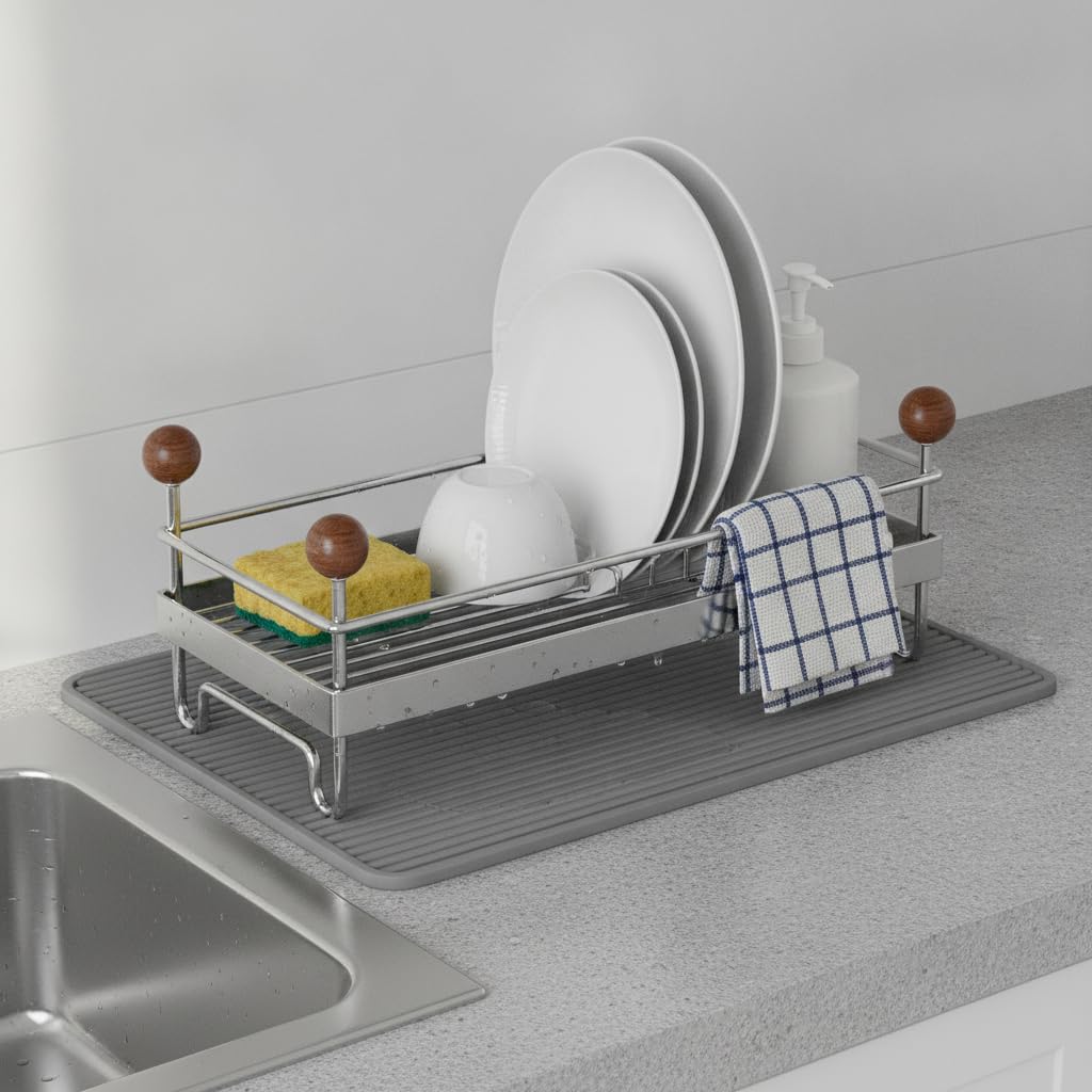 Égttoir à Vaisselle en Métal Ventilé, Grand, 30cm