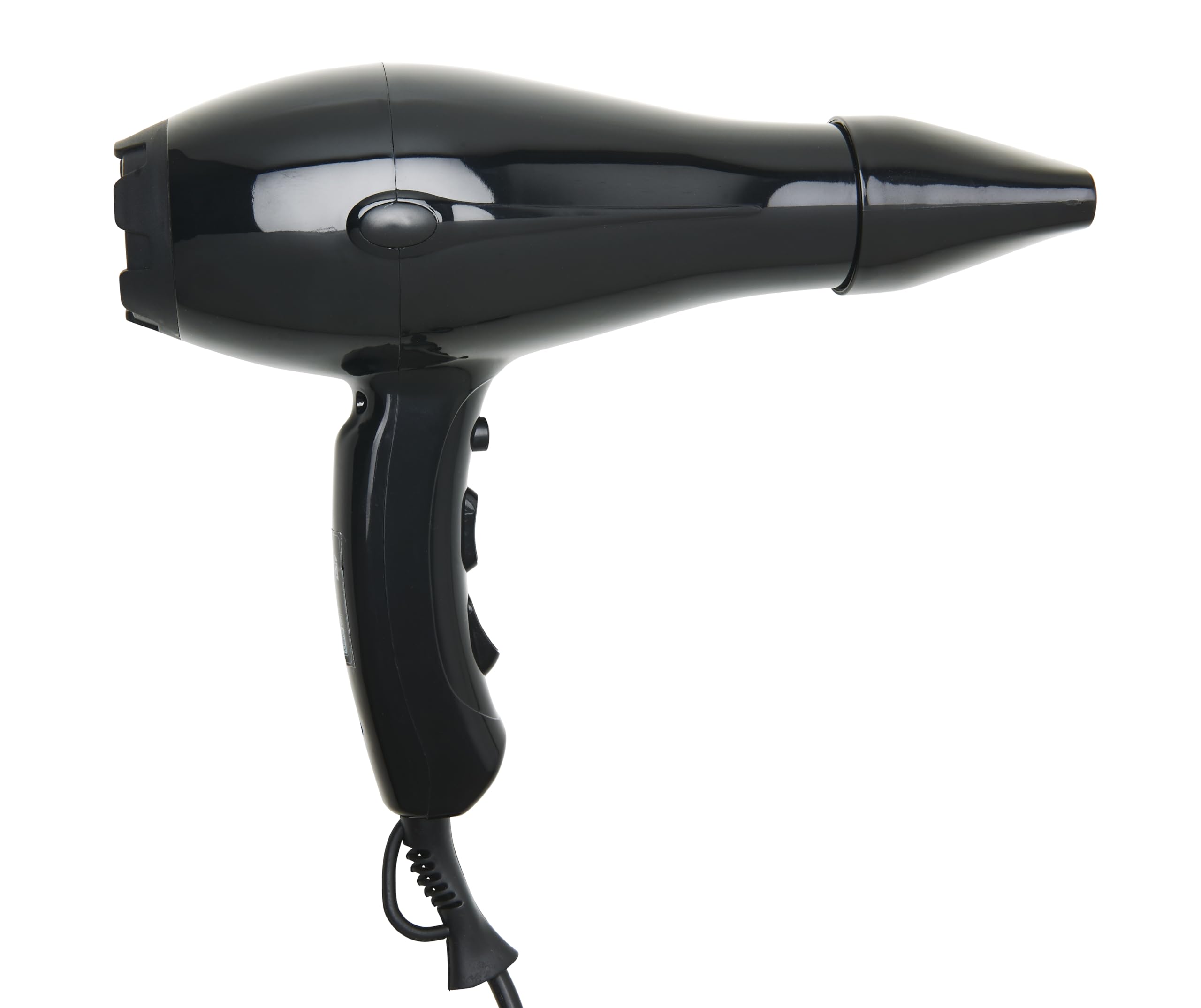 JVD - Sèche-Cheveux Ibiza pistolet noir - 1875W - 50-60 Hz - 2 Vitesses 3 réglages température - Séchage rapide et sûr - Usage intensif en chambres d'hôtels