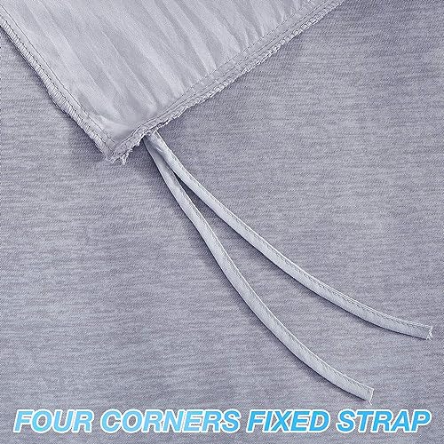 Image of EXQ Home Weighted Blanket Cover 41x60-Twin Size Premium Soft for Kids Weighted Blanket with Zipper,Machine Washable Duvet Cover for Hot Sleeper in Summer(Grey,Duvet Cover Only)