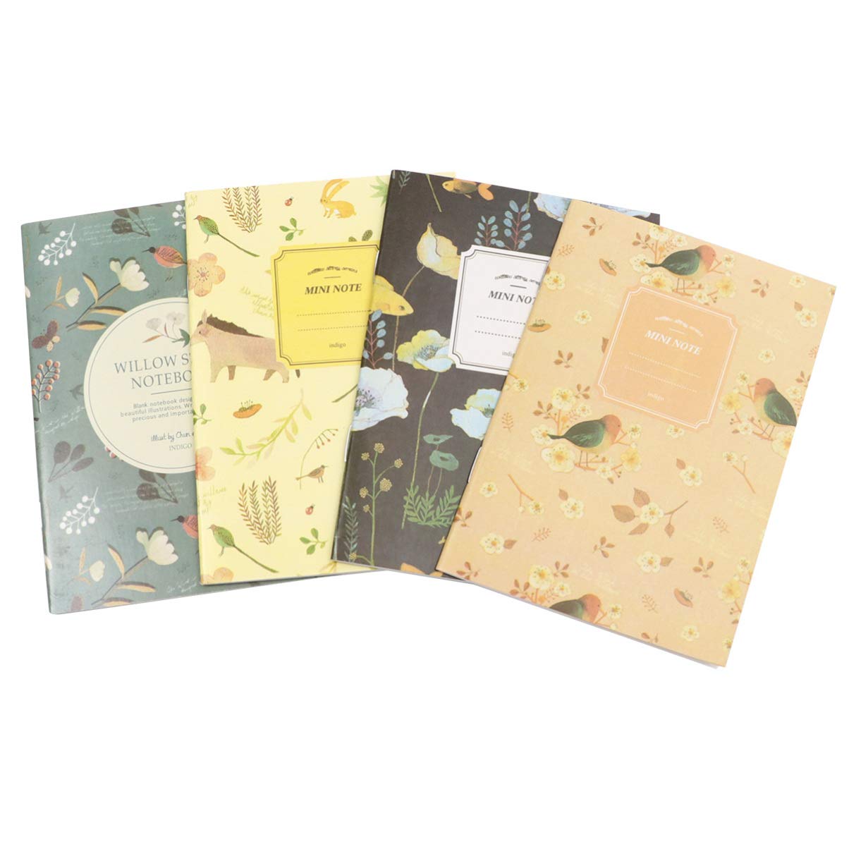 Gadpiparty 3 Set Mini Notebook Quaderni Piccoli Con Pagine Per Ufficio E Scuola Design Naturale Misto Facili Portare E Usare 50 Pezzi * 3