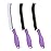 TQRR Hard Bristle Crevice Cleaning Brush-Thin Gap Scrub Brush, Small Cleaning Brush, Grout Brush, Kitchen Brush, Cleaning Tools for Toilet, Bathroom, Sink, Home, Household, Window (3, Purple)