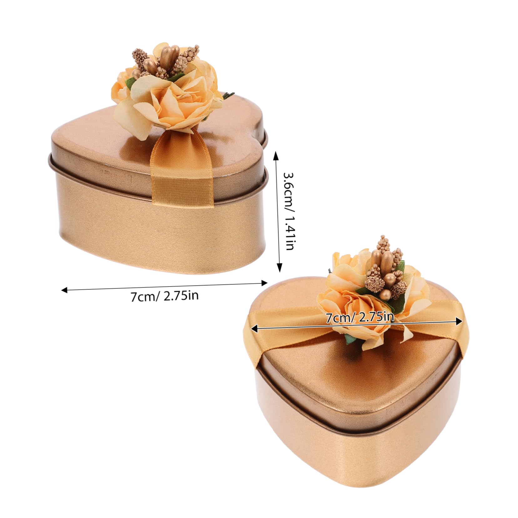 BCOATH 12stücke Liebe Herzform Geschenkdosen Aus Eisen Für Hochzeiten Kreative Süßigkeitenboxen Für Veranstaltungen Und Gastgeschenke