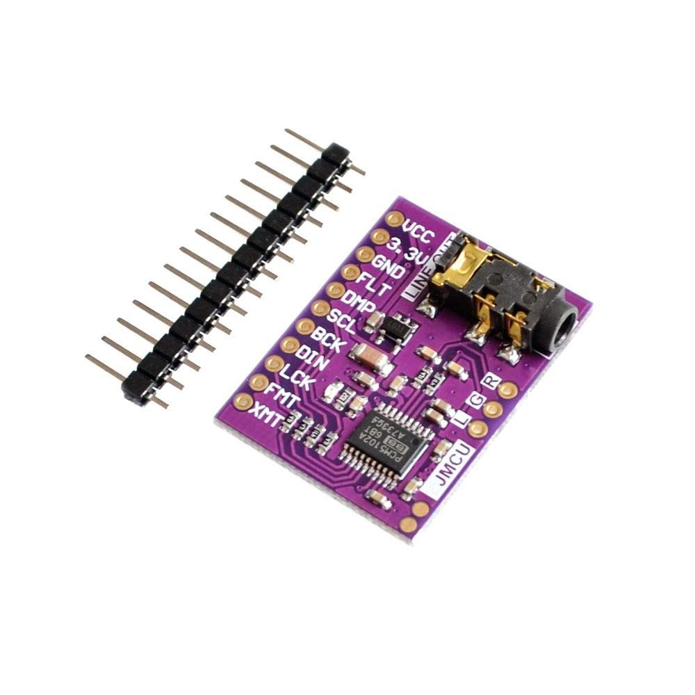 10PCS PCM5102 PCM5102A DAC Sound Card Board pHAT 3.5mm Stereo Jack 24 Bits Digital Audio Module for Raspberry Pi Beyond