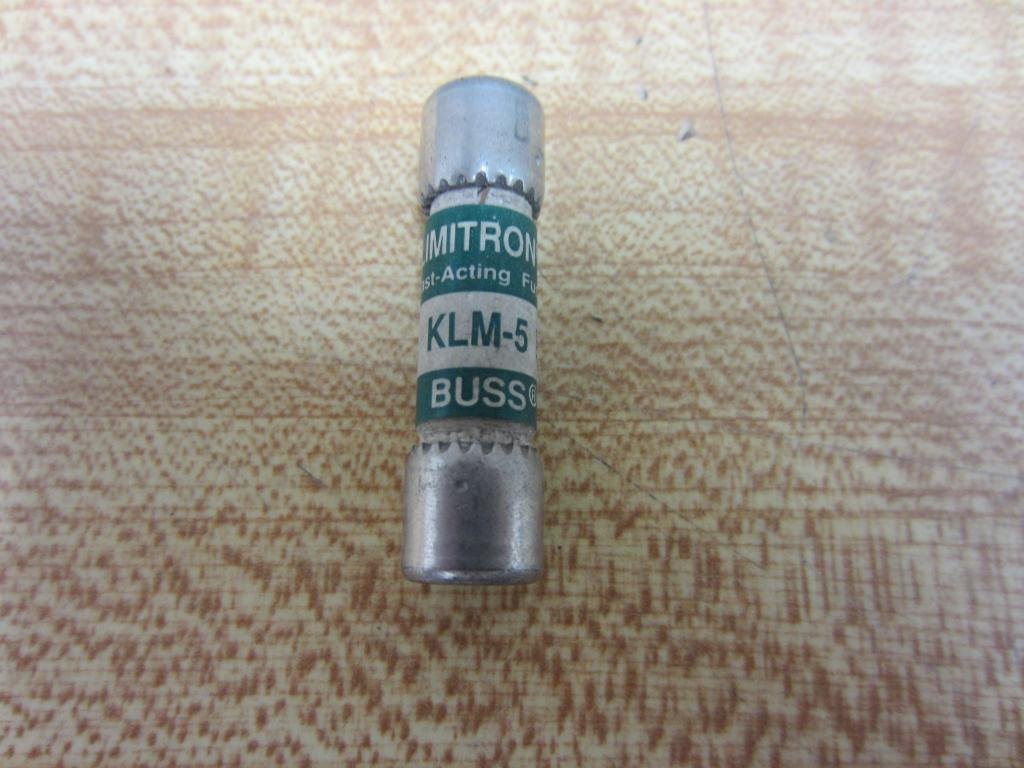 Eaton Bussmann KLM-5 KLM005, fusibile a cartuccia Midget 5 Amp (5A) 600 V