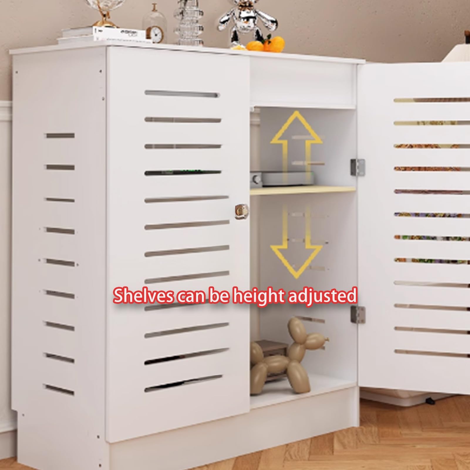 Boîtier de Rangement dissimulé pour routeur WiFi, Armoire de Rangement sur Pied en PVC Imitation Bois et Plastique, Cache-Modem, étagères Invisibles à Plusieurs(80x30x70cm/31.5x11.8x27.5in)