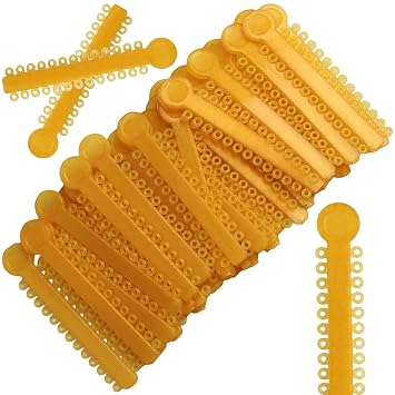 5200Pcs Dental Orthodontic Ligature Ties Multi-Color Dental Orthodontic Ligature Ring Soft Elastic Rubber Band Brace. 15#