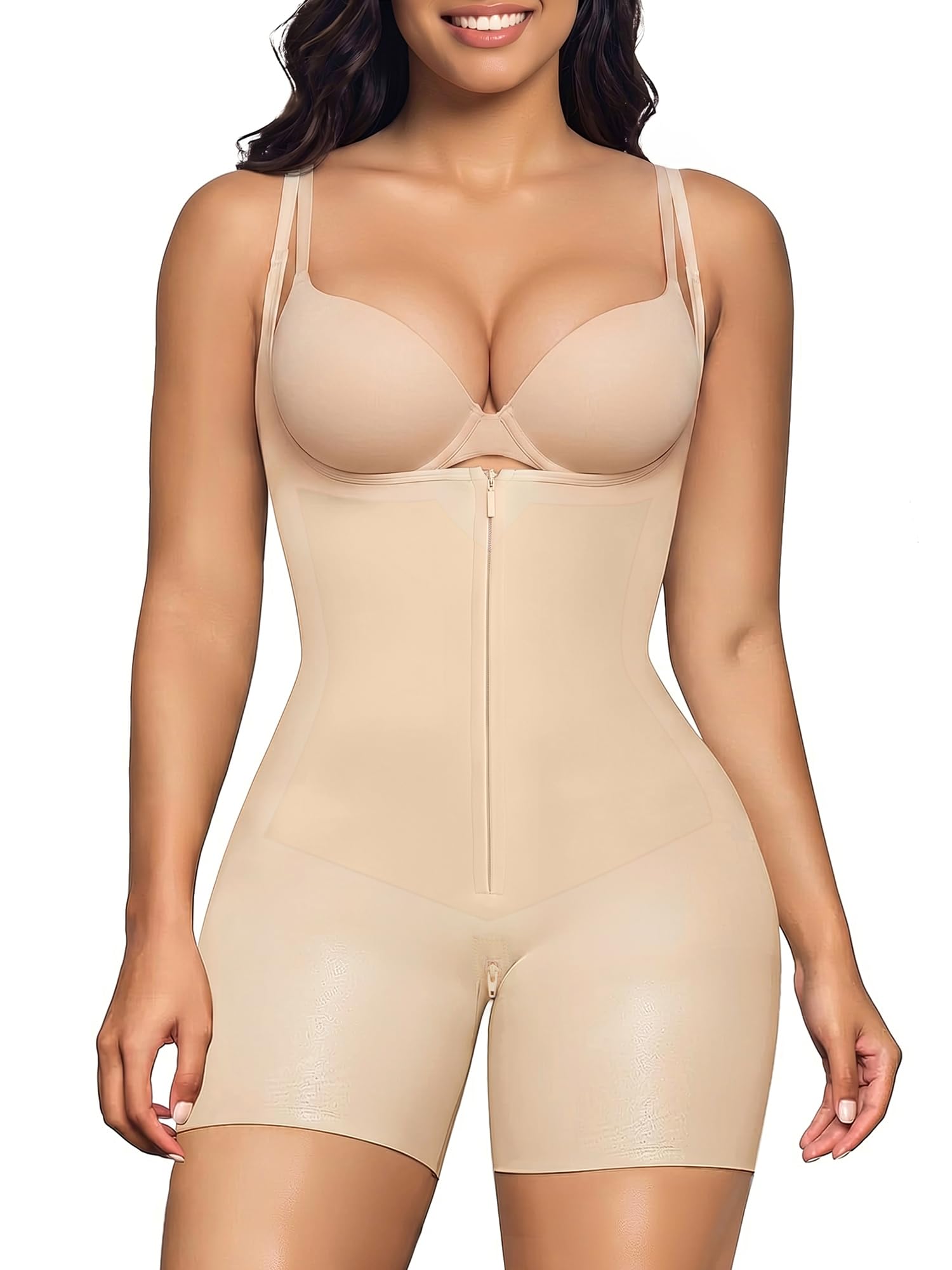 SHAPERX Faja Modellante Contenitivo Donna Body Snellente Pancia Piatta Senza Cuciture Guaina Invisibile Shapewear