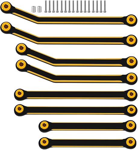 Miniatura 2 de Juego de varillas de chasis de latón pesado para 1/24 RC Crawler SCX24 AXI00001 C10 AXI00002 Jeep JLU AXI00006 Ford Bronco piezas de actualización