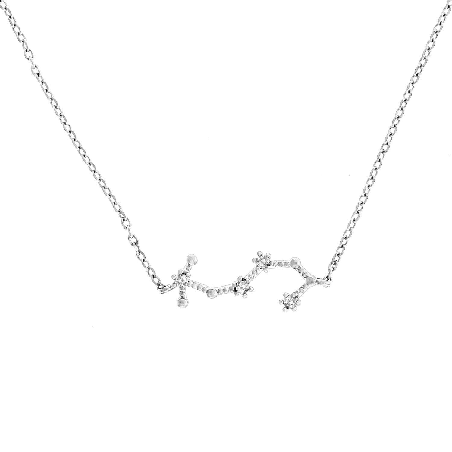 PAVOIPAVOI 14K Gold Plated Astrology Constellation Horoscope Zodiac Necklace 16-18'''