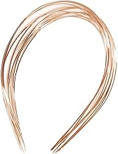 10x flexibles Metall Stirnbänder Basis, Edelstahl Blanko Stirnband, Einfarbige Glatte Metallbasis, Stainless Steel Hair Hoop, Haarbänder Verschlüsse, DIY Harrschmuck für Damen, Mädchen