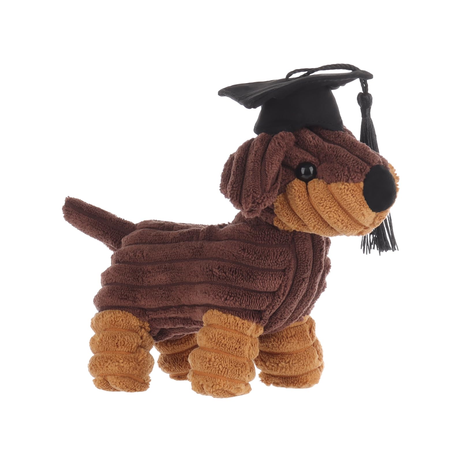 Apricot Lamb Graduated Henry Dachshund Stuffed Animals Soft Plushies for Baby Girl and Boy Plush Toys for Kids Fluffy Brown Dog Puppy 6.7 Inches