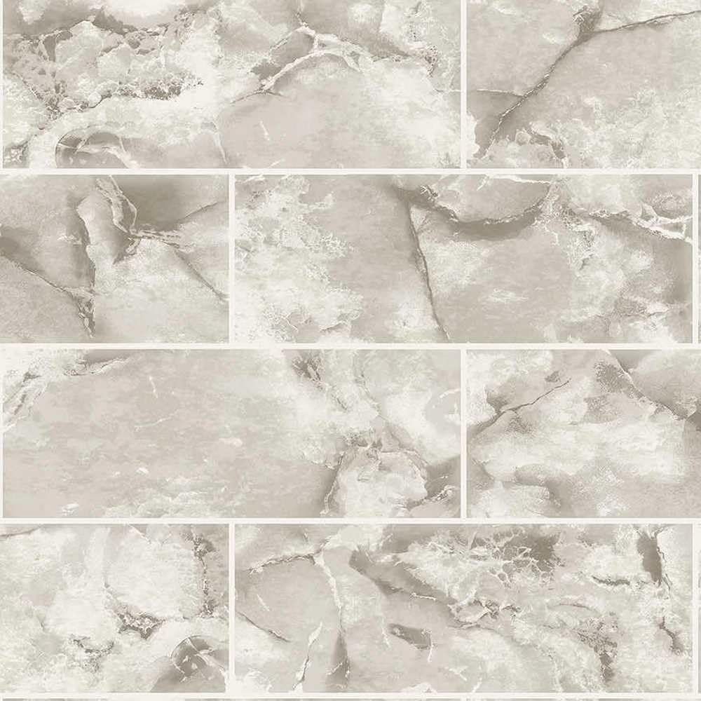 Holden Decor Odeon Marble Tile Neutral Wallpaper 89392