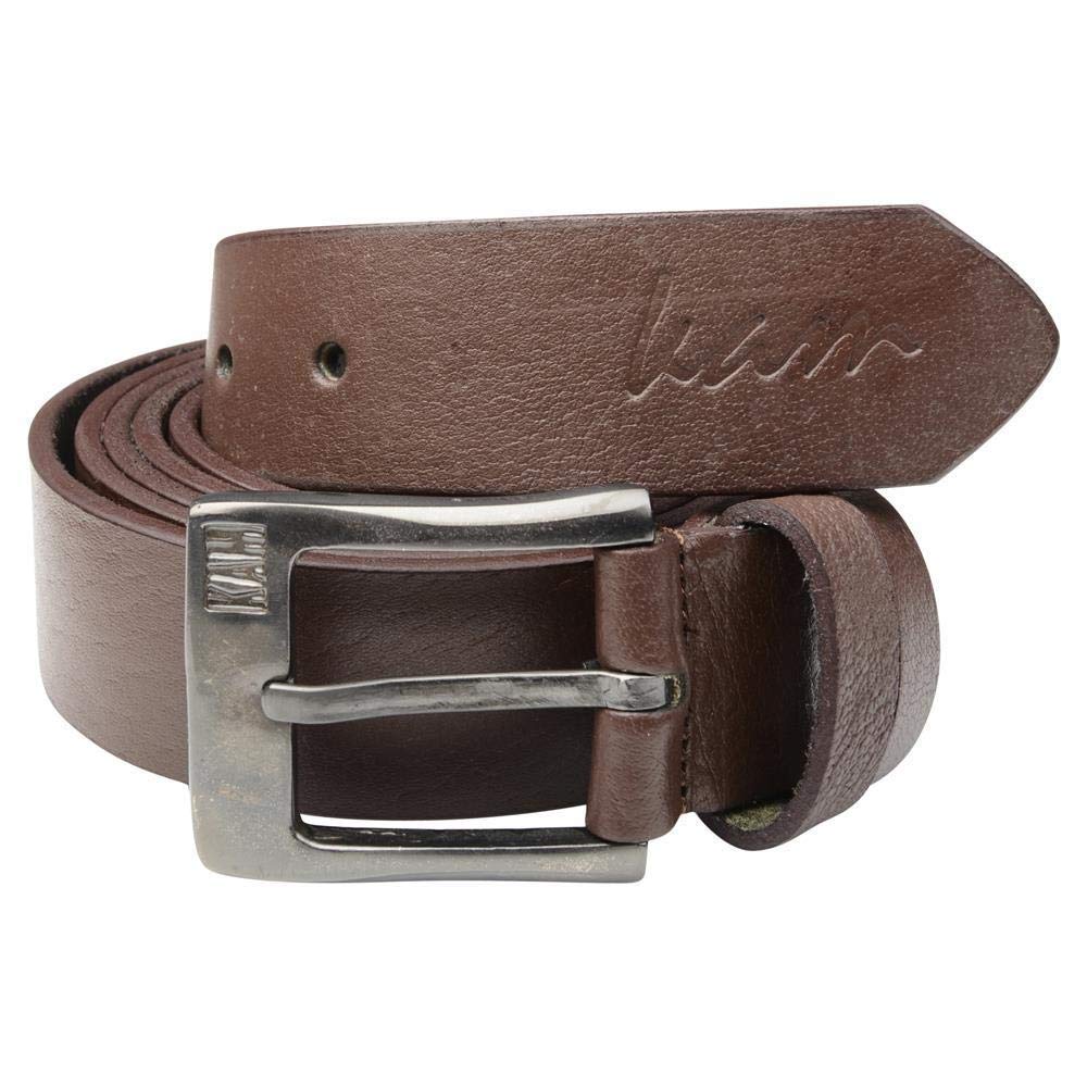 KAM Men's Leather Jeans Belt (913) inBrown Jeans Belt (913) in To Fit Size 68-70 Inches