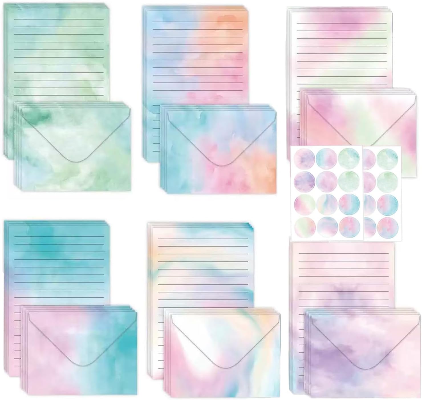 72 Pcs Stationary Set Letter and Envelopes