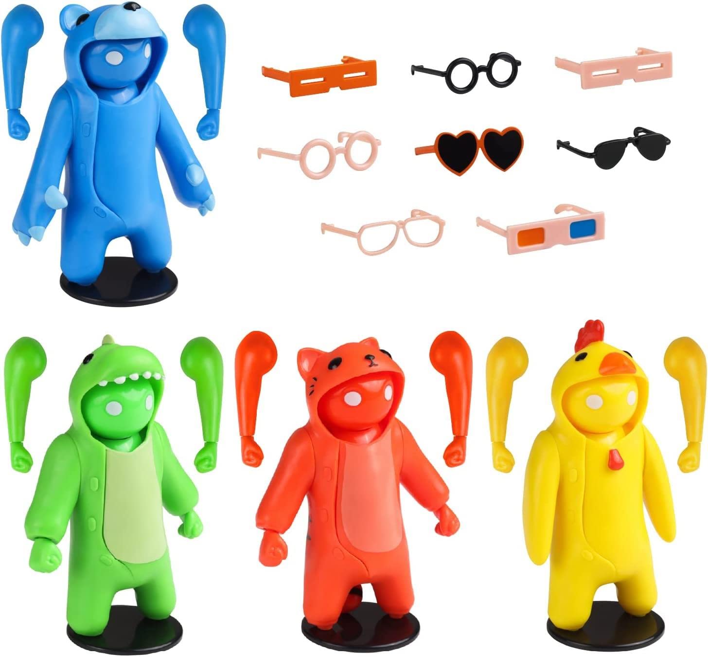 Figuras De Gang Beasts - Pack De 12 Personajes Aleatorios De 4,5 Cm - Coleccionables De Videojuego