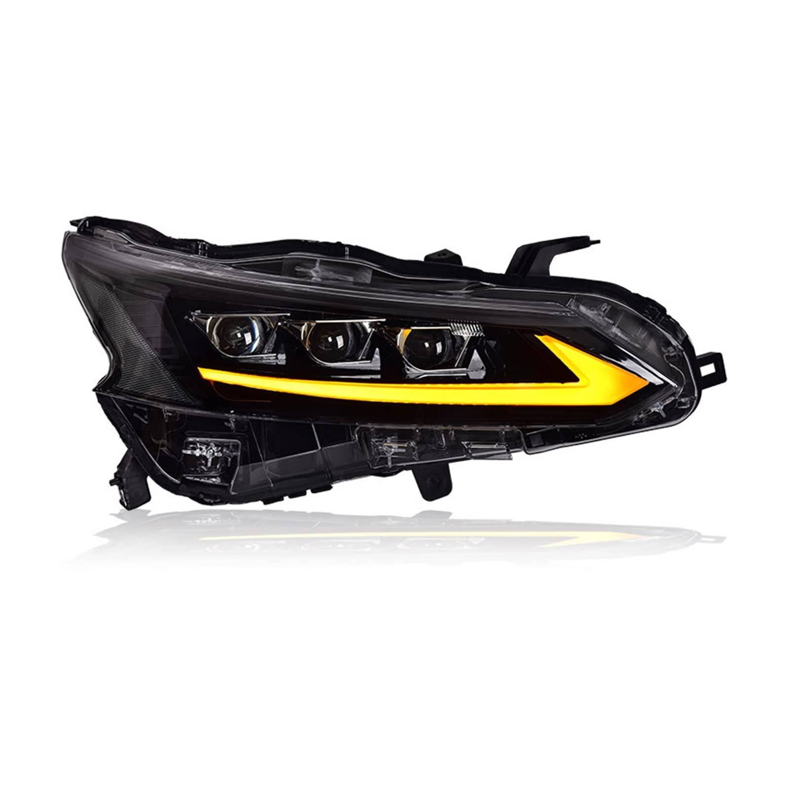 Headlight Assembly Compatible With Nissan Teana 2018-2021 LED DRL LED Dual Beam Lens LED Sequential Turn Signal LED High Beam Lens
