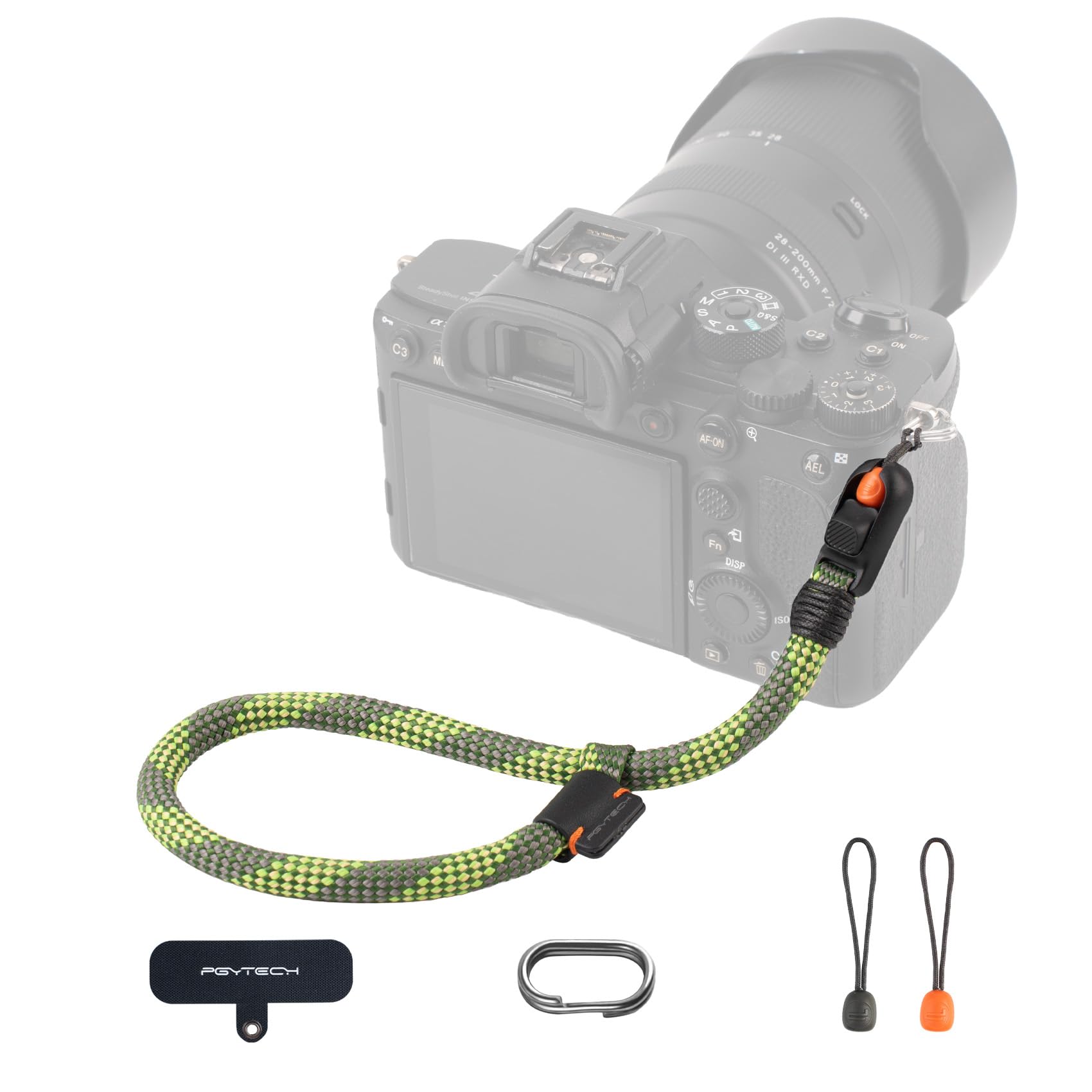 PGYTECH Correa de muñeca delgada para fotógrafos ajustable de liberación rápida compatible con cámaras instantáneas compactas sin espejo, correa de mano para teléfonos inteligentes Sony/Nikon/Canon