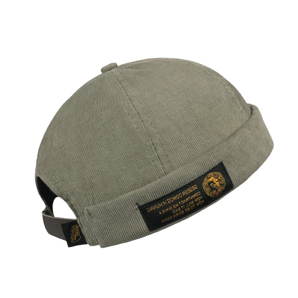 Buy jerague Brimless Hats Adjustable Leather Buckle Street Casual