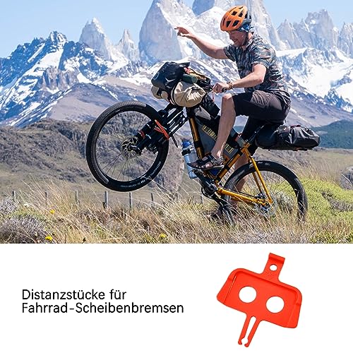 beejune 4 Stück Fahrrad Scheibenbremsen Abstandshalter, Scheibenbremse, Fahrrad Abstandshalter, Transportsicherung Scheibenbremse, Abstandhalter Fahrrad, Für MTB Fahrradzubehör