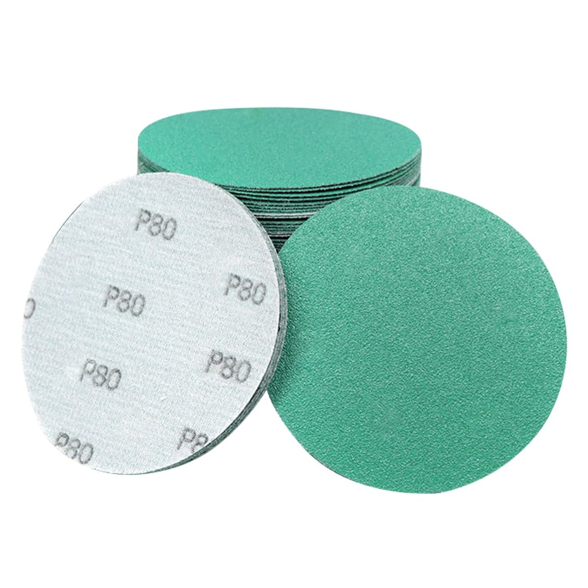 Tarcze szlifierskie 125 mm do szlifowania na mokro i na sucho - 100 szt. Zestaw papierów ściernych z haczykiem i pętelką z węglika krzemu do szlifierek oscylacyjnych losowych(120grit)