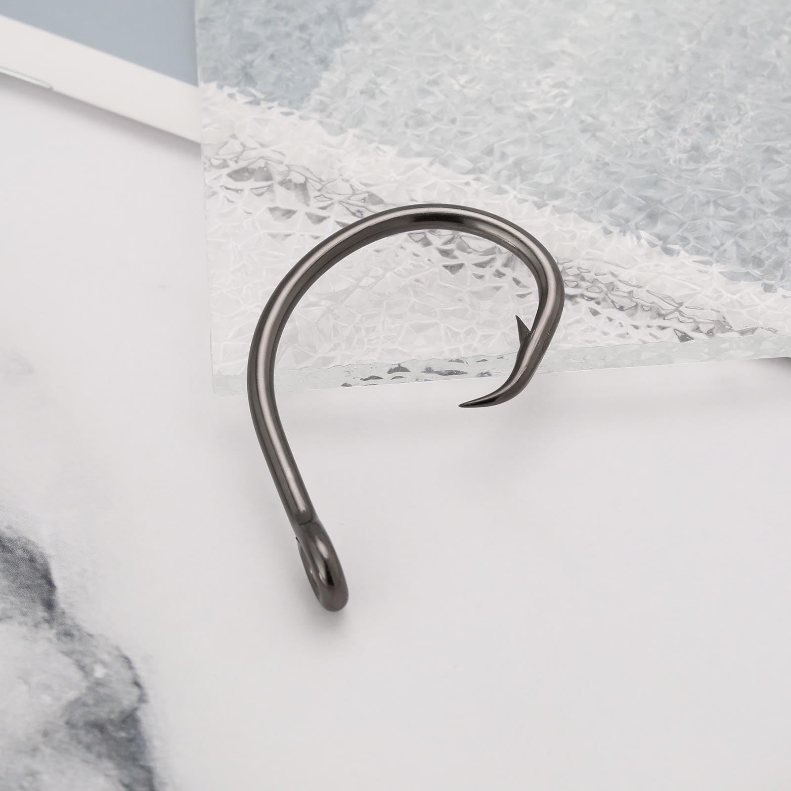 WIFREO 5/0-13/0 Amo da pesca in acqua salata in acciaio inossidabile Big Game Jigging Tonno Squalo Esca da pesca Ami da pesca resistenti 7691  18