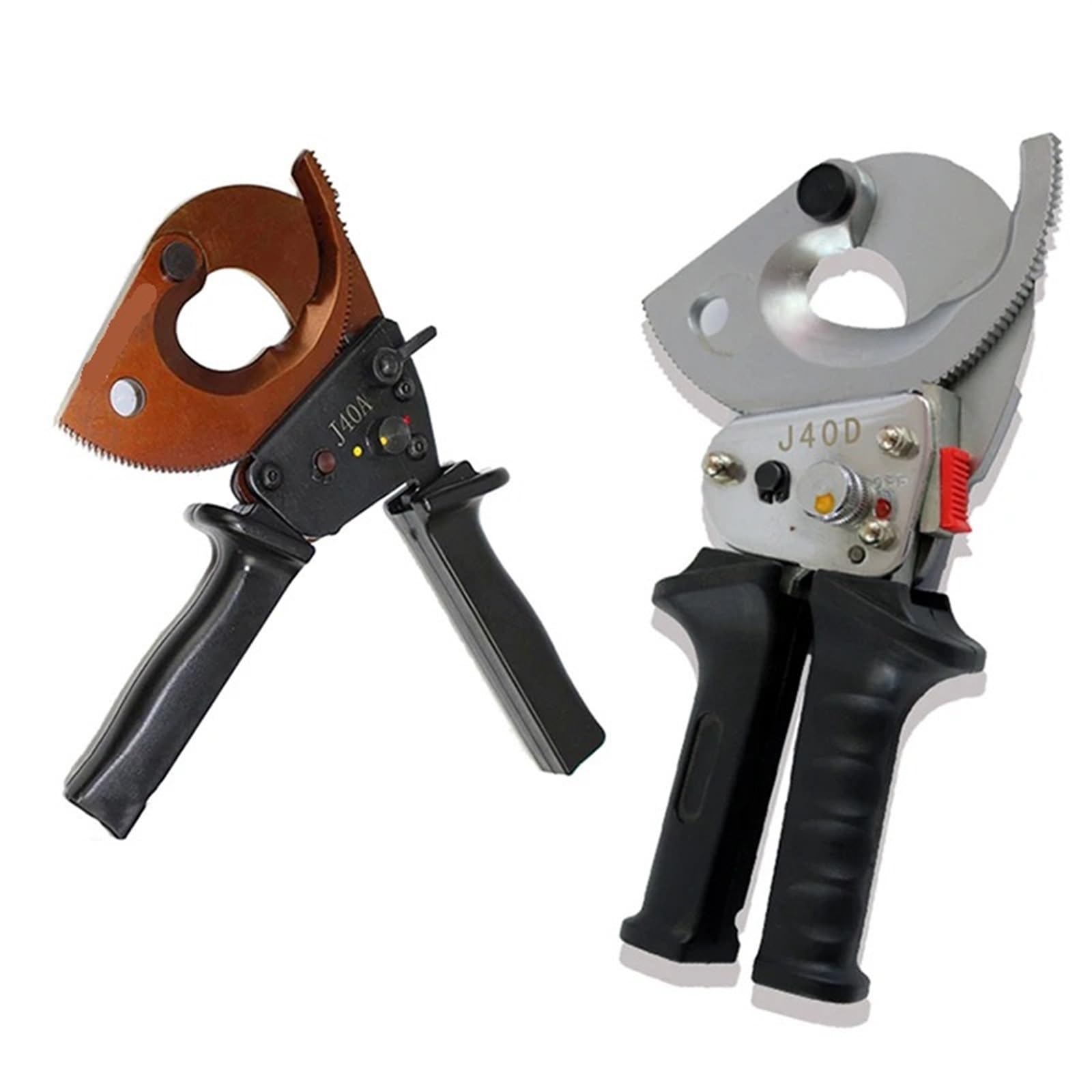 Cortador de cables de alta resistencia con trinquete, rango de corte de 300 mm2, 500 mm2, cortador de cables de bicicleta for cables de cobre y aluminio para candados, cadenas y compactos metálicos(J4