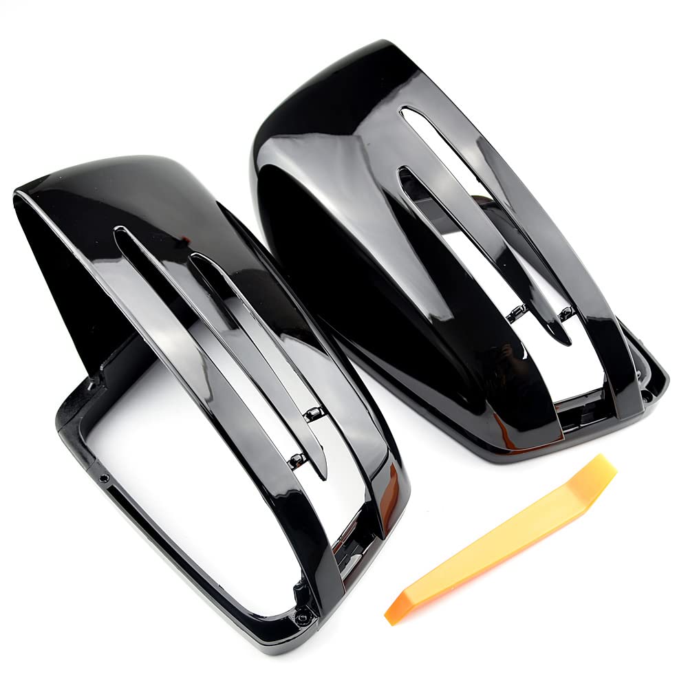 Coques de rétroviseur de voiture couvercle de rétroviseur latéral capuchon en plastique ABS style Compatible avec be-nz A B C E S CLA GLK GLA classe W176 W246 W204 W212 W221 X156 C117